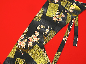 義若オリジナル激安セール柄股引き 金彩色紙に梅